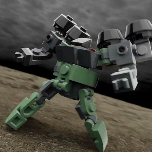 The transforming robot with the most powerful cannon in the Brickmecha Universe - Monster Gun #LEGO