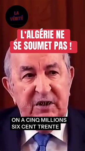 L’Algérie ne se soumet pas : Respect et dignité