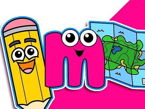"Map Starts with M" | Level 1 Lower Case "m" | Kindergarten ABCs, Children Learning, Speak English