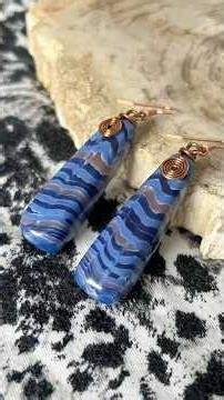 Sculpting Faux Agate Earrings from Translucent Polymer Clay