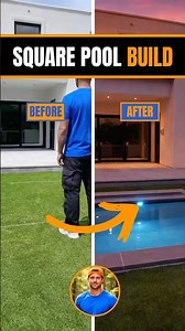 I built a square pool in my backyard 😁