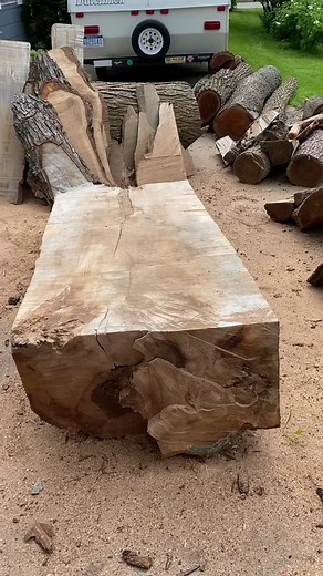 Milling a huge slab with the alaskan chainsaw mill! | #conefurnishings #chainsaw #alaskanmill #diy #fyp #timelapse #lumber #woodworking #stihl #granberg #slabs #reclaimedlumber