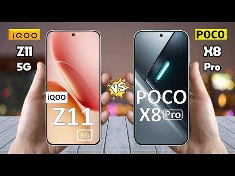iQOO Z11 Vs Poco X8 Pro - Full Comparison 🔥 Techvs