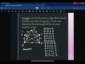 14.3 Hamilton Circuits and Algorithms (part 2)