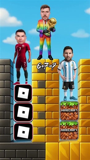 Roblox vs minecraft help ronaldo and messi