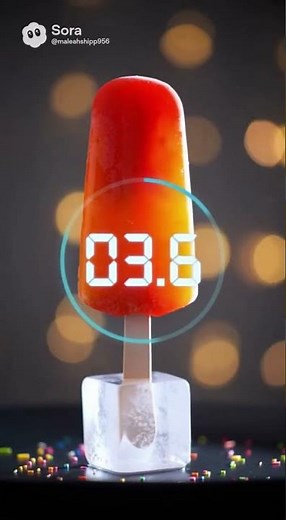 10 seconds timer of popsicle exploding