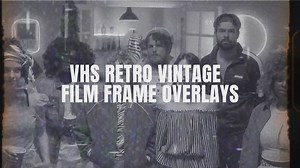 VHS Retro Vintage Film Frame Overlays