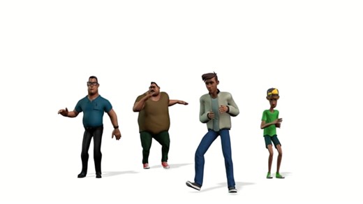 Men, Dancing, Dancers. Free Stock Video