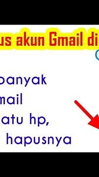 Cara hapus akun Gmail yang di buat terlalu banyak di hp