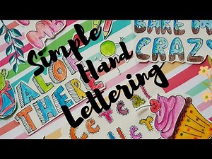 SIMPLE HAND LETTERING STYLES + STOP MOTION FOR PFUN! | PART-I