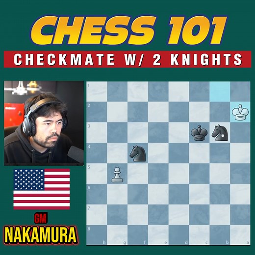 👑♞♞Two Knights vs King and Pawn Checkmate! #ChessEndgame #TwoKnightsCheckmate #RareCheckmate #ChessSecrets | ChessPinoy.TV