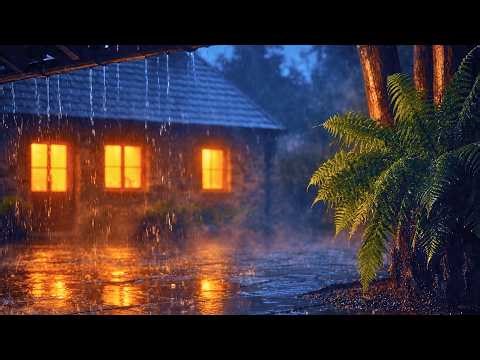 Relaxing Rain Sounds for Sleep and Stress Relief All Night | Thunder and Rain Sounds for Deep Sleep