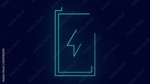 lithium Ion rechargeable battery for electric vehicles innovation animation