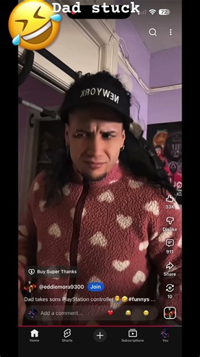 Dad stuck in the washing machine