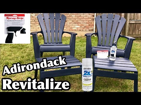 HOW TO SPRAY PAINT ADIRONDACK CHAIRS | EASY ADIRONDACK SPRAY PAINTING TUTORIAL