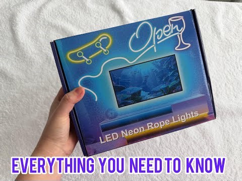 16.4FT Led Neon Rope Lights Control with App/Remote,Flexible Led Rope Lights,Multiple Modes,IP65 Out