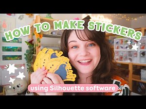 How To Make Stickers At Home 🌟 Silhouette Studio and Cameo 3 Tutorial