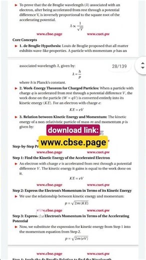 Dual Nature of Radiation and Matter PYQ Class 12 Physics CBSE board #class12physics #cbse2026 #cbse