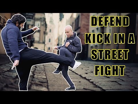 How to defend yourself against leg kick in the street fight