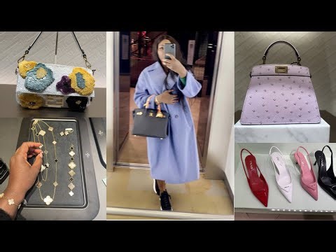 HARRODS LUXURY SHOPPING VLOG at VAN CLEEF,Fendi,Dior ,YSL,,RENE ,CELINE,BOTTEGA,PRADA