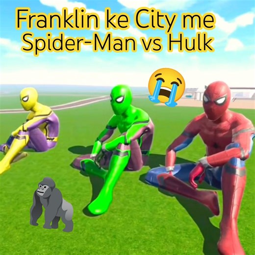 Team Hulk vs Spiderman in Indian Bikes gameplay | #shorts