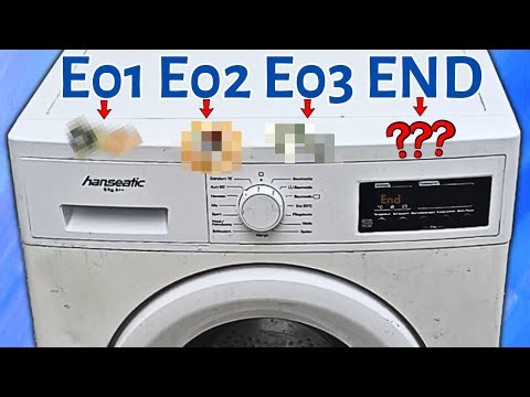 Fix Hanseatic Washing Machine Error Codes: E01 E02 E03 End
