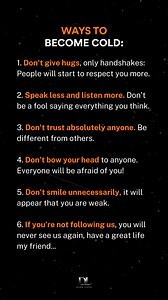 WAYS TO BECOME COLD. | Dark Logic