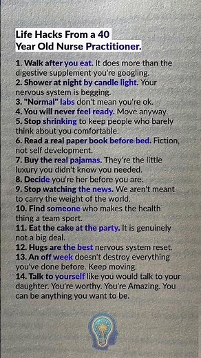 25 Life Lessons From An Experienced Nurse Practitioner