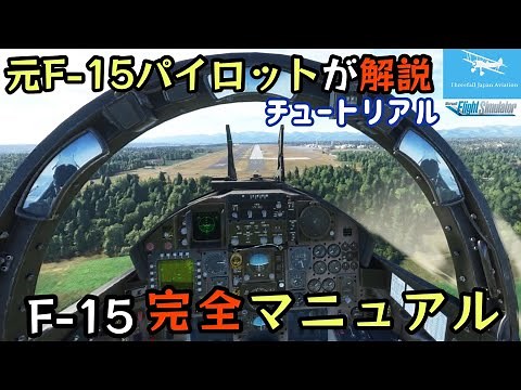 【元F-15パイロットがエンジン始動から操縦方法を完全解説】これを観てみんなイーグルドライバーだ！★F‐15チュートリアル【MSFS2020】