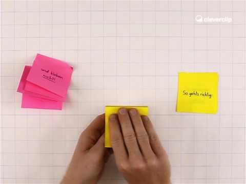 Post-it's richtig verwenden