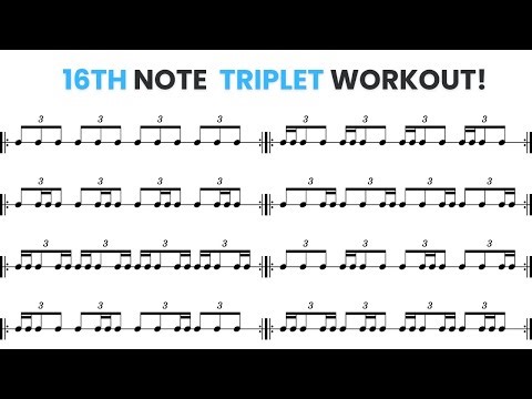 A Great 16th Note Triplet Workout - Rhythm Practice 🎶