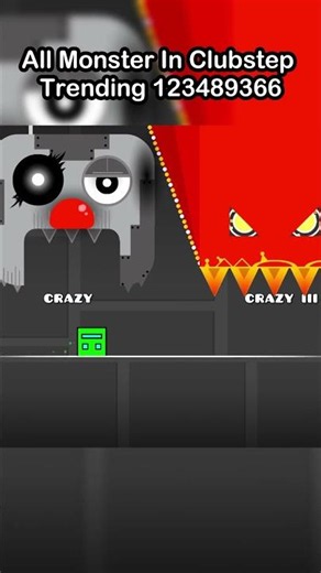 Every Monster In Clubstep Geometry Dash