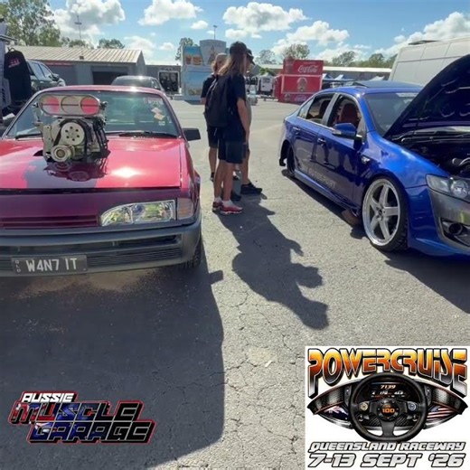 Supercharged VL Commodore in full send mode at Powercruise