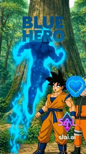 Blue Hero Tries Chakra Tree-Walking BUT FAILS! | Blue Hero •Powered by (slai.ai) #ai #slai #aiverse