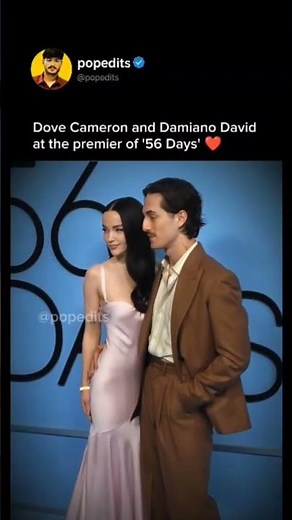 Dove Cameron and Damiano David at the Premiere of '56 Days' 😍♥️