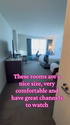 Winstar Casino Comp Room. 2 queen room in pool tower cascade view. #winstar #travel