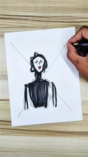 Drawing The Locust 😨 #shorts #thelocust #theboiledone #horror #creepy #drawing