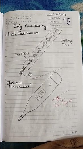 Figure clinical thermometer and Electronic Thermometer