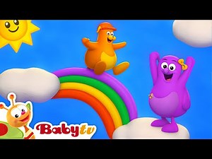 Nico & Bianca Sliding Down a Colourful Rainbow 🌈 | Fun Toddler Adventure | BabyTV