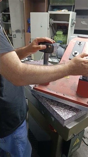 Precision Leather Cutting with Our Clicker Press! 👞⚙️