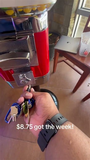 1week money collection from candy machine #arcade #clawmachine #shorts #candy #money #candymachine