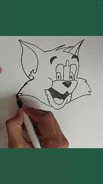 How to Draw Tom the Cat | Step-by-Step Cartoon Drawing 🐱🎨 #drawing