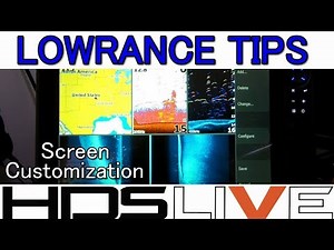 Lowrance HDS live screen customization
