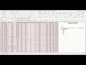 Vlookup + Match - Auto fill data in excel