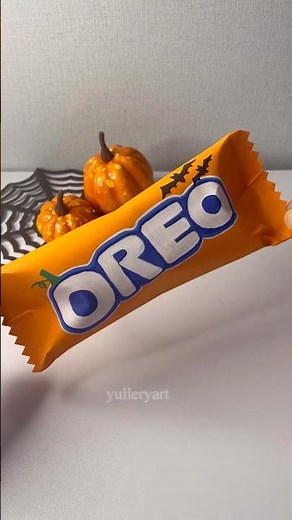 OREO X HALLOWEEN ?!🎃🍪 #yulleryart #halloween #craft