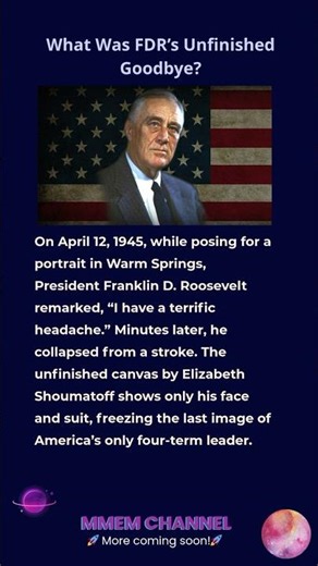What Was FDR’s Unfinished Goodbye?