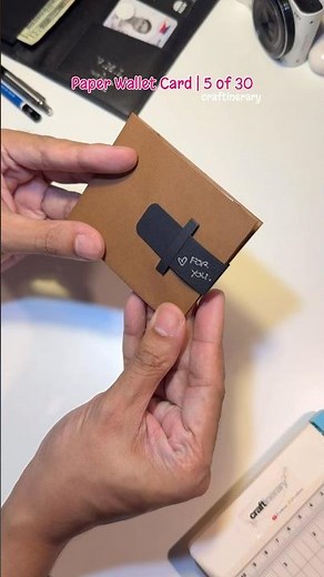 DIY Paper Wallet Card | 5 of 30 💳💸📆 #EasyDIY #PaperCraft #Origami #Handmade #Shorts