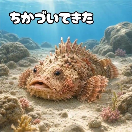 いわじゃない！？毒のトゲをもつ魚、オニダルマオコゼ！