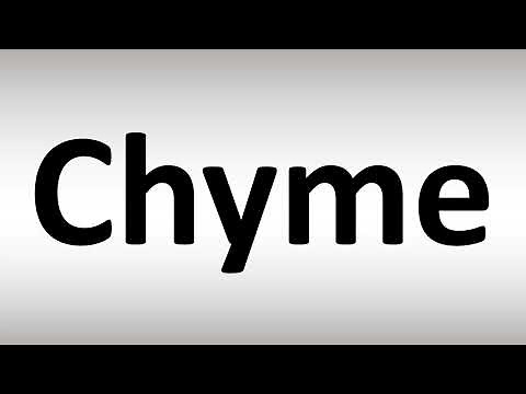 Chyme Correct Pronunciation