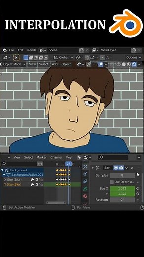 How to Animate a 1st Person Waking Up Effect in Blender #shorts